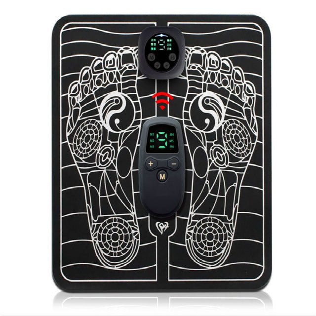 Rechargeable Foot Circulation Massager Mat with EMS Pulse Technology for Pain Relief & Muscle Recovery at Home or Office