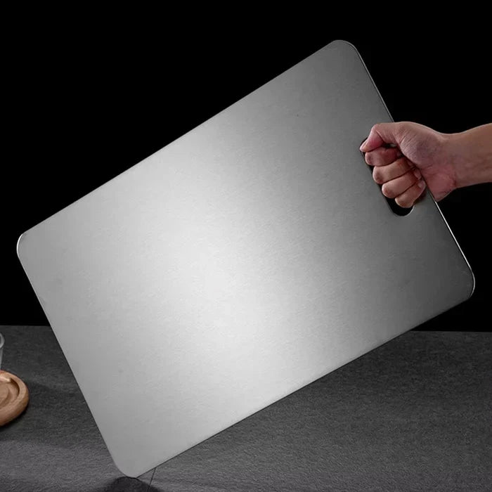 Medical-Grade Titanium Cutting Board – Non-Porous Antibacterial Kitchen Prep Surface for Meat, Vegetables & Fish