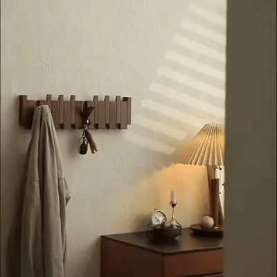 Elegant Wooden Coat Rack with Piano Design for Stylish Organization