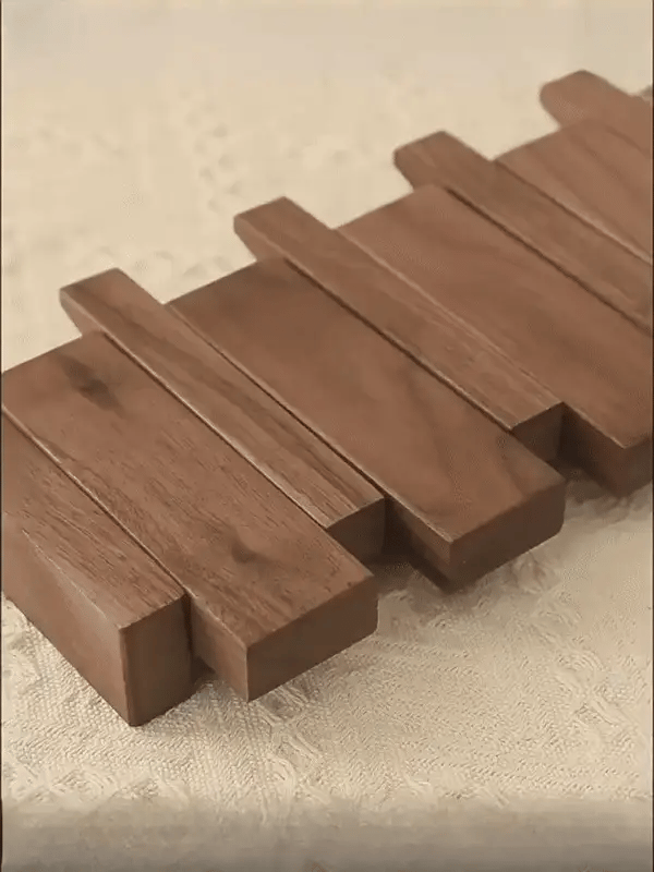 Elegant Wooden Coat Rack with Piano Design for Stylish Organization