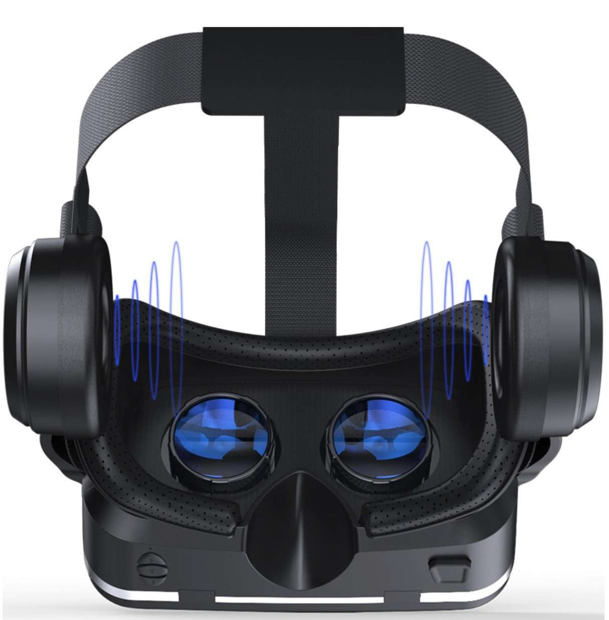 Casque VR mobile pour iPhone et Android, visionneuse de réalité virtuelle pour jeux vidéo et films immersifs à 360°, avec sangles réglables et rembourrage confortable