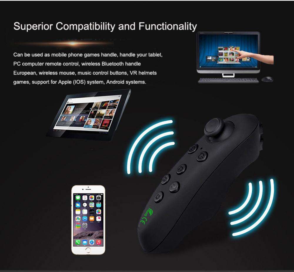 Casque VR mobile pour iPhone et Android, visionneuse de réalité virtuelle pour jeux vidéo et films immersifs à 360°, avec sangles réglables et rembourrage confortable
