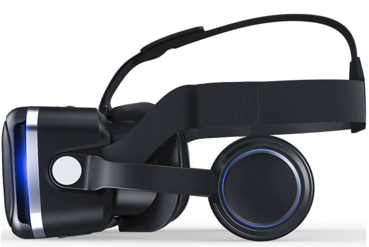 Casque VR mobile pour iPhone et Android, visionneuse de réalité virtuelle pour jeux vidéo et films immersifs à 360°, avec sangles réglables et rembourrage confortable