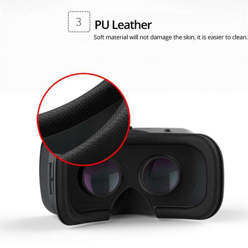 Casque VR mobile pour iPhone et Android, visionneuse de réalité virtuelle pour jeux vidéo et films immersifs à 360°, avec sangles réglables et rembourrage confortable