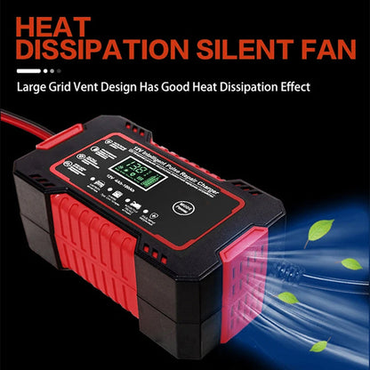 12V 6A Smart Battery Maintainer with Pulse Repair & Auto Shutoff for Cars, Motorcycles & SUVs