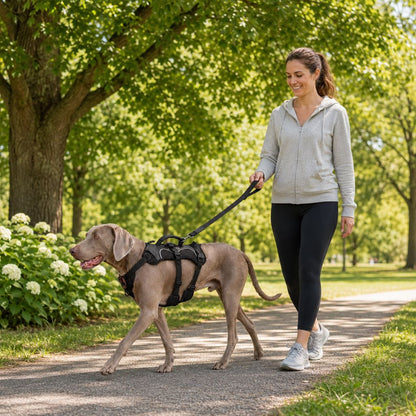 Ortekor AirTag-Compatible Escape-Resistant Dog Harness for Outdoor Walks - Secure Control for Dogs That Pull