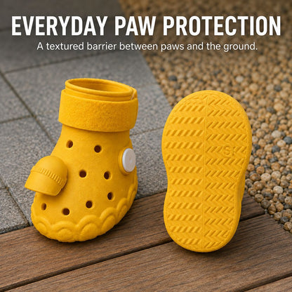 Ortekor Step-Activated RGB Light-Up Dog Boots for Night Walks – Low-Light Visibility & Lightweight EVA Paw Coverage