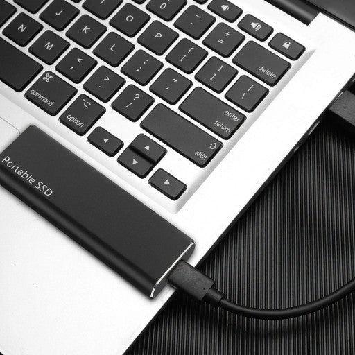 4TB Portable External Hard Drive USB-C for PC Mac Android Laptop Fast Data Storage Backup Device Sleek Design Slim Solid State Drive