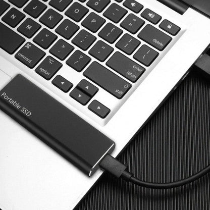 4TB Portable External Hard Drive USB-C for PC Mac Android Laptop Fast Data Storage Backup Device Sleek Design Slim Solid State Drive