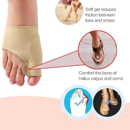 Soft Gel Toe Spacer Sleeve for Bunion & Hammertoe Relief – Cushioned Alignment Support for Daily Wear