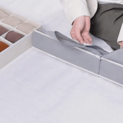 Boîte de rangement pour dossiers - Tissu respirant, 24 compartiments
