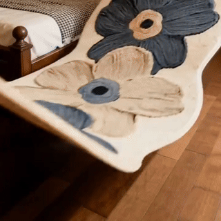 Soft Floral Area Rug with Non-Slip Backing | Plush Comfort for Cozy Spaces