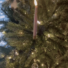 LED Christmas Tree Lights with Remote Control & Warm Glow | Battery-Powered Holiday Decor for Safe Enchantment