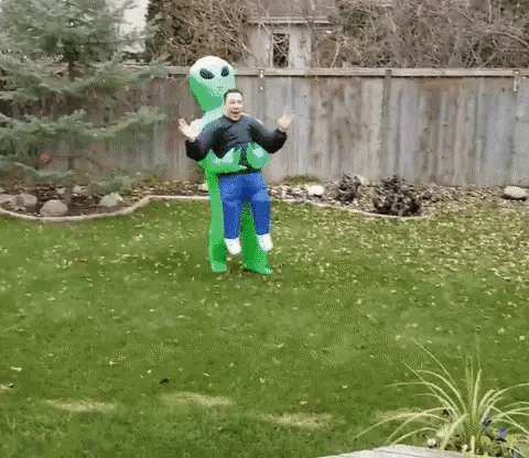 Ortekor Galactic Costume | Inflatable Alien Outfit with Leak-Proof Design | Fun for All Ages