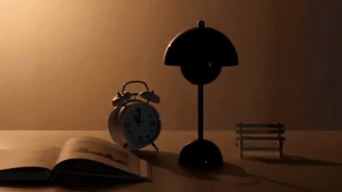 Cordless Table Lamps, Rechargeable Scandinavian Table Lamp with Adjustable Brightness, Metal Cordless Lamp for Outdoors
