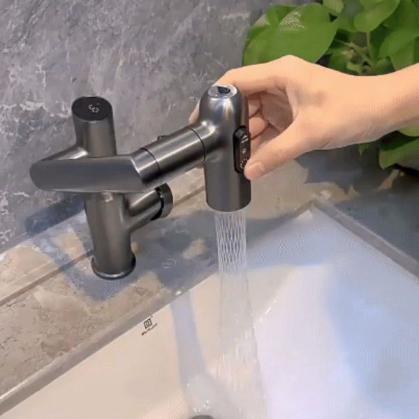 Smart Kitchen Faucet with LED Temperature Display – 360° Swivel Single Handle Sink Mixer Tap for Kitchen & Bathroom