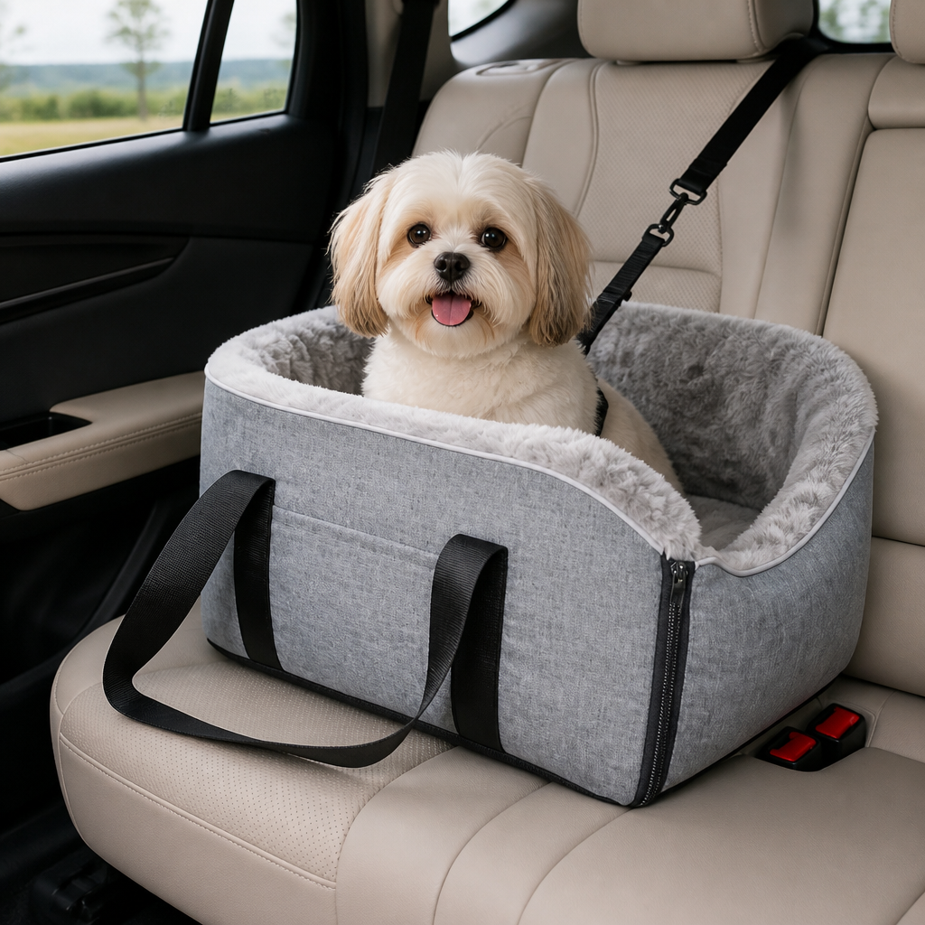 Ortekor Plush Polyester & Safety Buckles Booster Car Seat