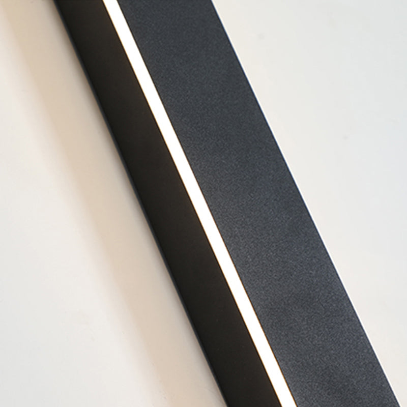 Applique murale LED verticale pour extérieur, 12-59 pouces, aluminium, étanche IP65, noire, pour porche, entrée, allée, jardin, mur, chemin, maison moderne