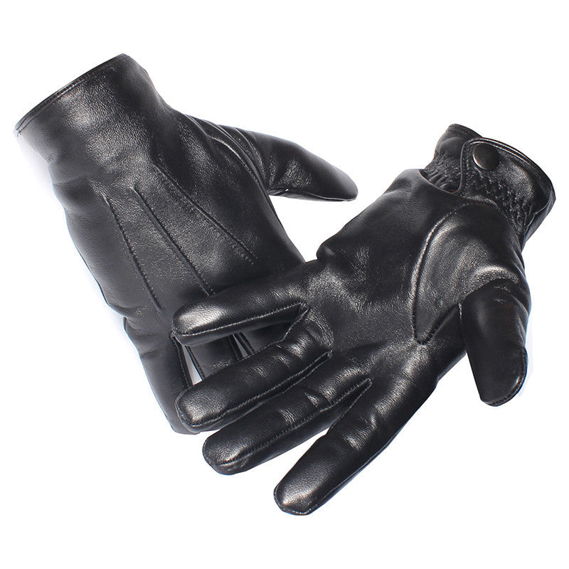 Genuine Sheepskin Winter Gloves with Fleece Lining for Men & Women – Waterproof Cold Weather Hand Protection for Driving & Everyday Wear
