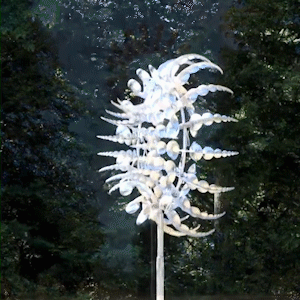 Tourbillon de jardin | Moulin à vent en métal pour décoration de jardin à double mouvement | Décoration extérieure accrocheuse pour jardins magnifiques