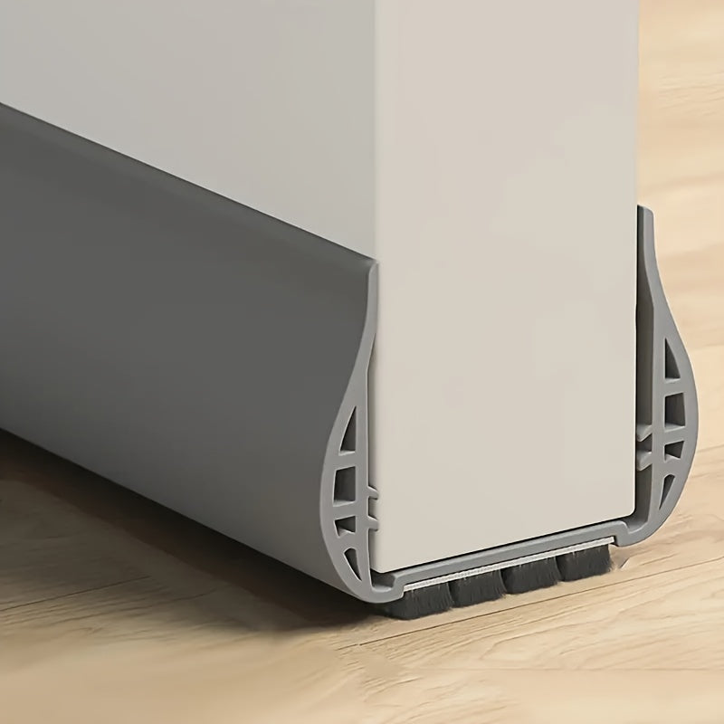 Door Draft Blocker Adjustable Under Door Seal Strip for 1.4-2.2 Inch Thick Doors Insulated Foam Noise Reducer Energy Saver Indoor Outdoor