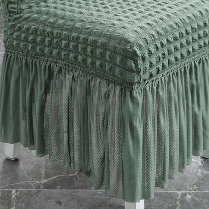 Non-Slip Stretchable Ruffled Chair Covers