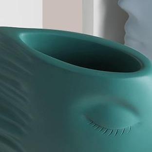 Windswept Faces Vase