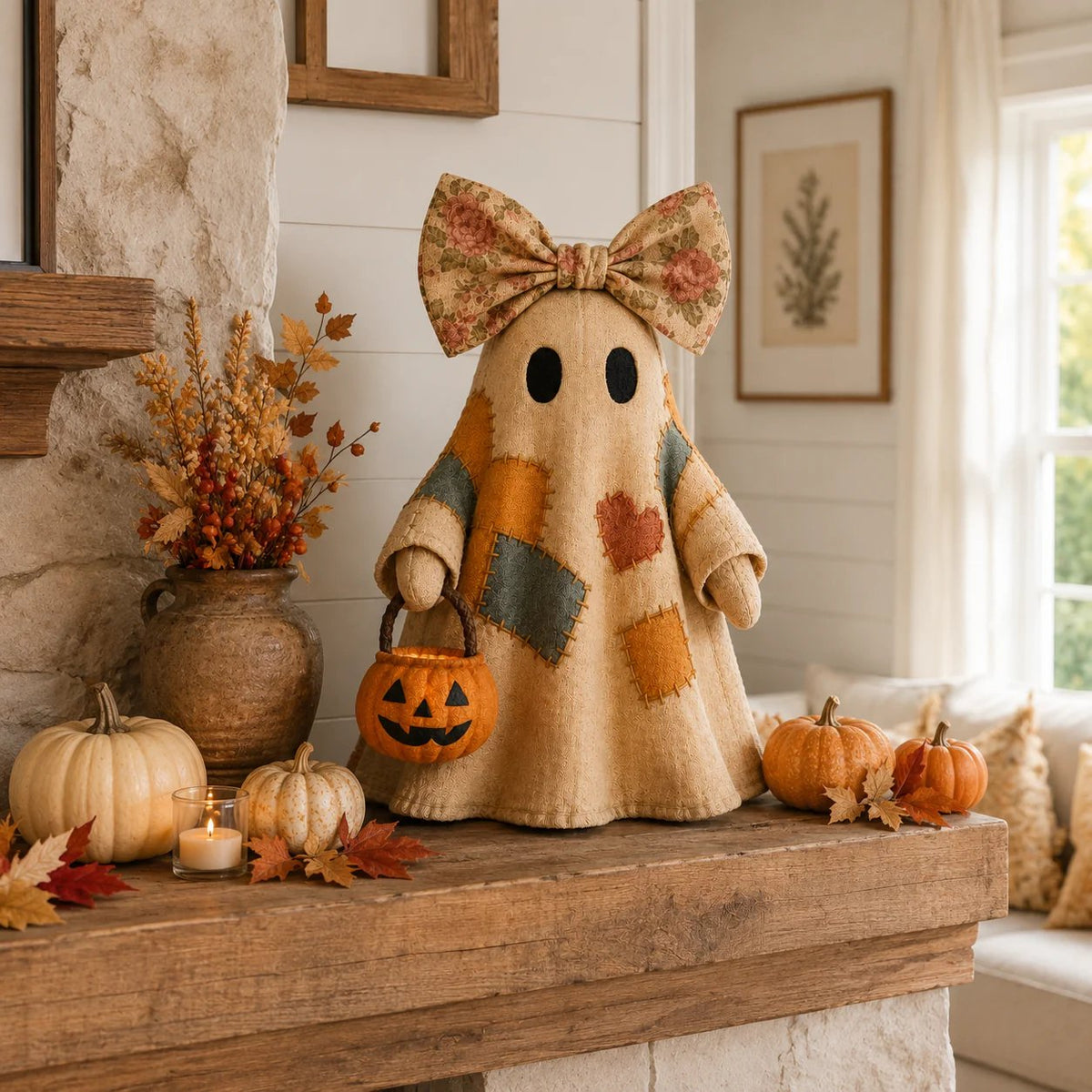 BooBelle™ – Patchwork Ghost Lamp
