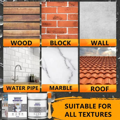 Clear Waterproof Leak Sealant for Roofs, Pipes, Windows & Cracks – Multi-Surface Repair Compound for Indoor & Outdoor Use