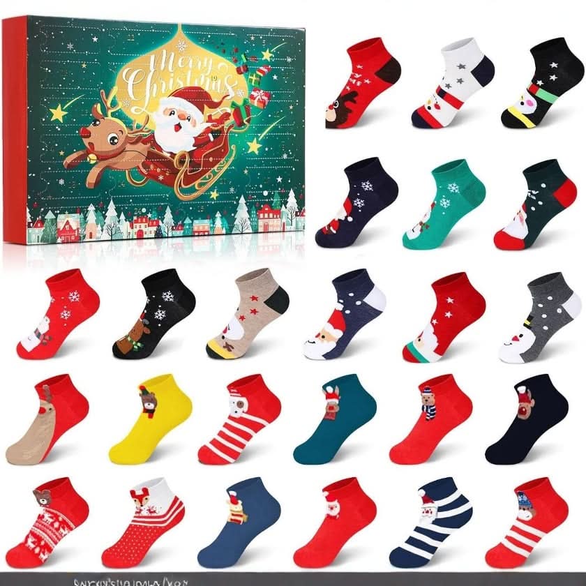 FESTIVETOES – Christmas Sock Advent Calendar for Seasonal Joy