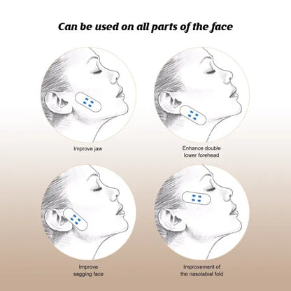 Transparent Facial Contouring Strips for Jawline & Cheek Definition – Discreet Skin Smoothing Adhesive Bands