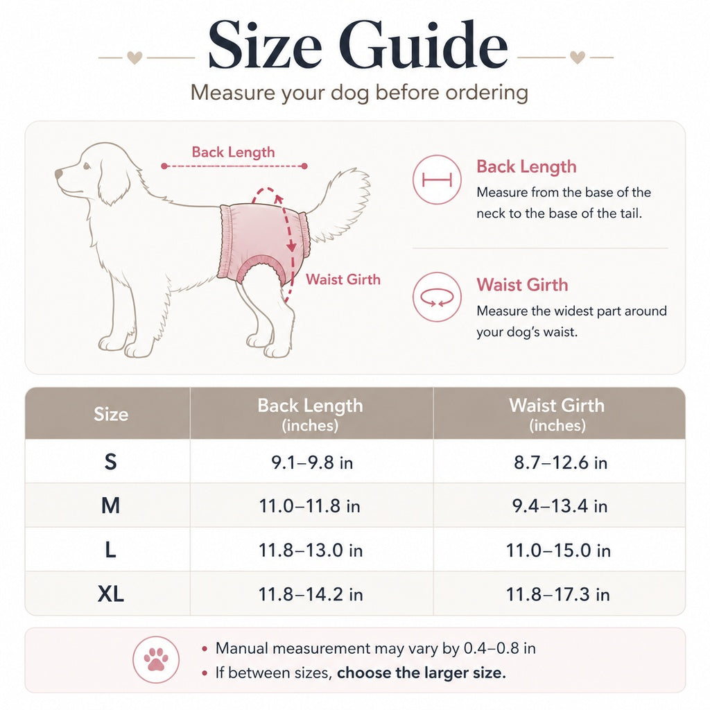 Ortekor Washable Female Dog Heat Pants for Home & Furniture Protection - Adjustable Sanitary Diaper with Shoulder Straps
