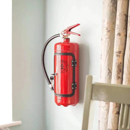 Fire Extinguisher Bottle Holder Hidden Storage Case for Whiskey Wine Champagne Metal Cabinet Bar Decor Red Black Novelty Gift for Home