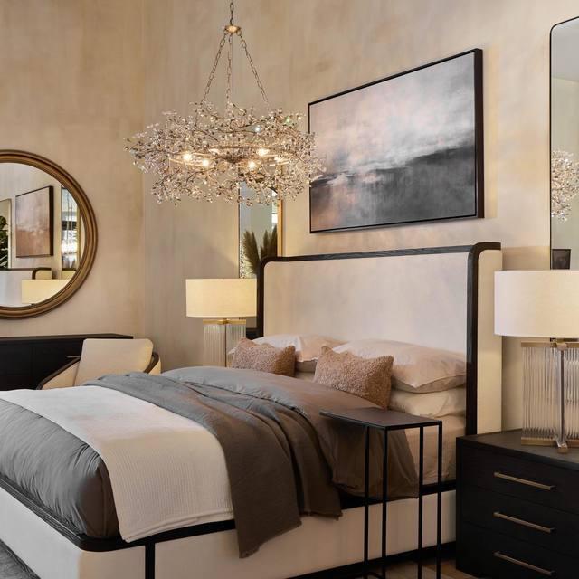 Round Multi-Light Statement Chandelier 39-60 in 6-12 Sockets Metal Crown for Dining Room Foyer Entryway Living Room