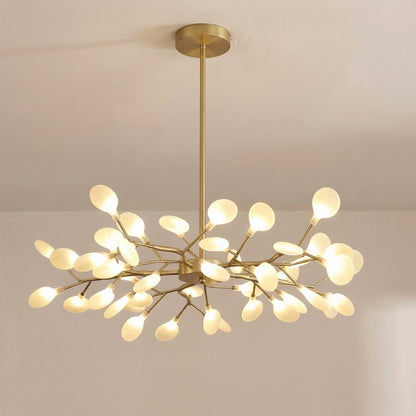 Branch Chandelier with Acrylic Globes – Cascading LED Statement Light for Dining Room & Living Room – Modern Tree Design – Warm White