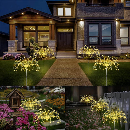 Solar Firework Garden Stake Light with 120 LEDs – Waterproof Outdoor Pathway Accent for Yard, Patio & Pool