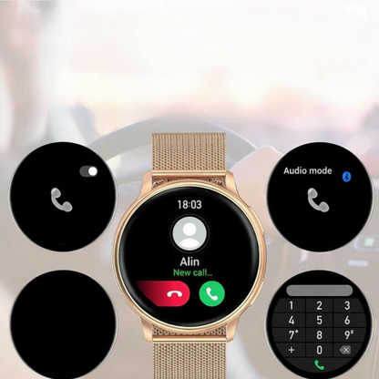 Montre connectée | Suivi de fitness avec cardiofréquencemètre | Design élégant pour un suivi santé optimal