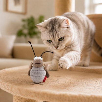 Ortekor Rechargeable Interactive Cat Toy - Flapping Bird, Plush Animal & Motion Activated Toys for Indoor Cats