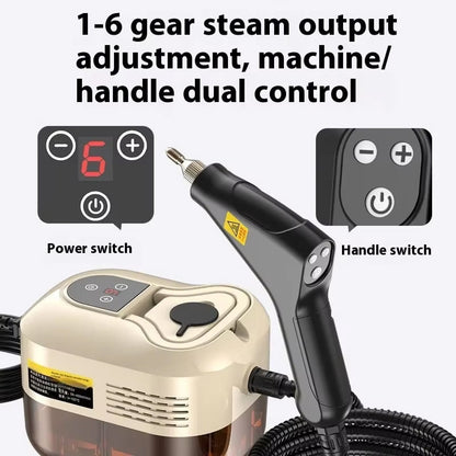 Portable High-Pressure Steam Cleaner for Kitchen, Upholstery & Auto Detailing – 2500W Fast Heat
