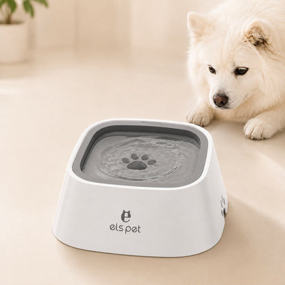 Ortekor Floating Pet Water Bowl for Home & Car - Less Splash, Cleaner Floors