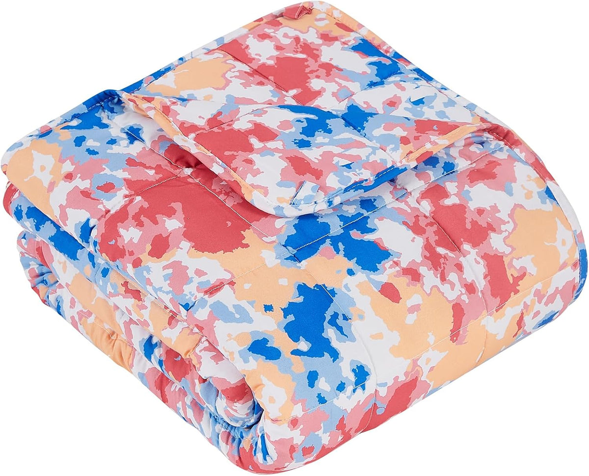 Confort douillet | Couverture lestée en microfibre rafraîchissante | Douceur toutes saisons pour une relaxation ultime