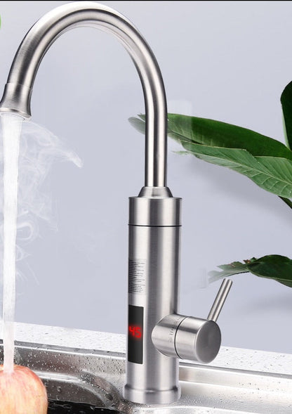 Hands-Free Sensor Faucet Brushed Nickel Stainless Steel Automatic Kitchen Sink Fixture Touch-Free Water Control for Modern Home Cooking