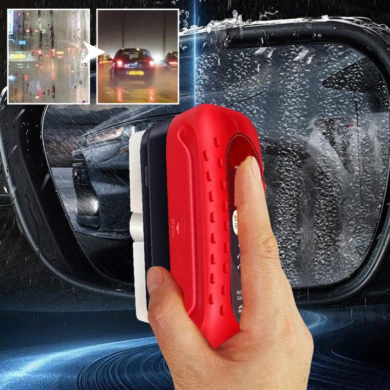 Rain-Repellent Glass Coating Kit for Car Windshields, Home Windows & Mirrors – Water Beading Formula with Built-In Applicator