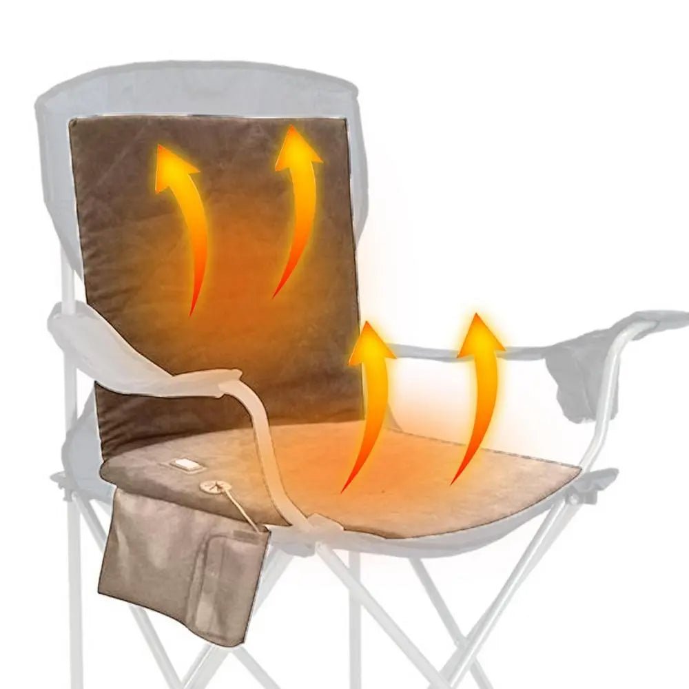Coussin chauffant USB portable avec contrôle de température à 3 niveaux pour chaises et sièges de voiture