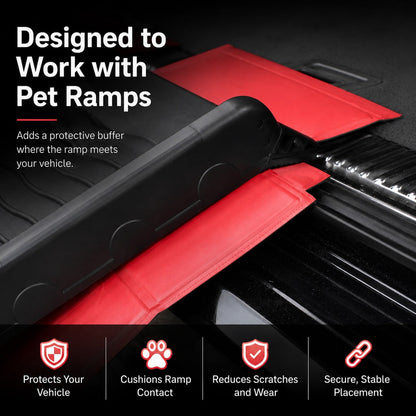 Ortekor Foldable Pet Ramp Bumper Protector Mat for SUVs - Protect Your Rear Bumper from Dog Scratches During Car Loading