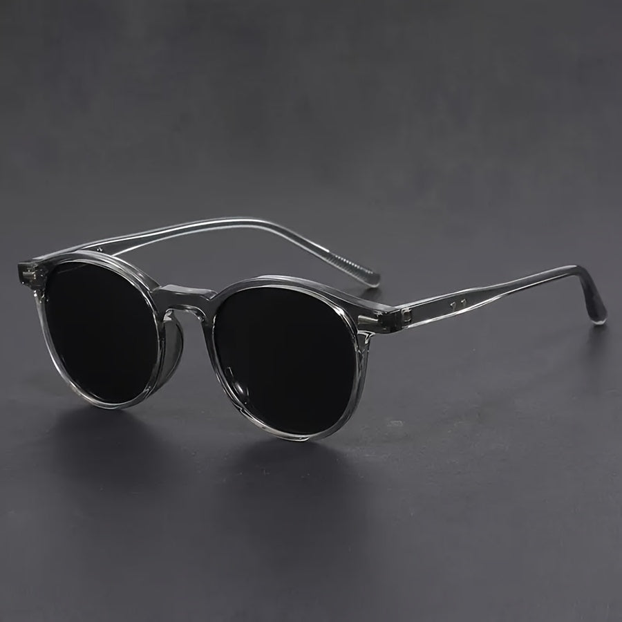 Men's Round Tortoiseshell Sunglasses – Lightweight Polycarbonate Frames for Everyday Retro Style