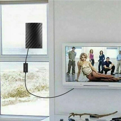 Indoor Digital TV Antenna with 4K HD Reception & 600-Mile Range for Local Broadcast Channels