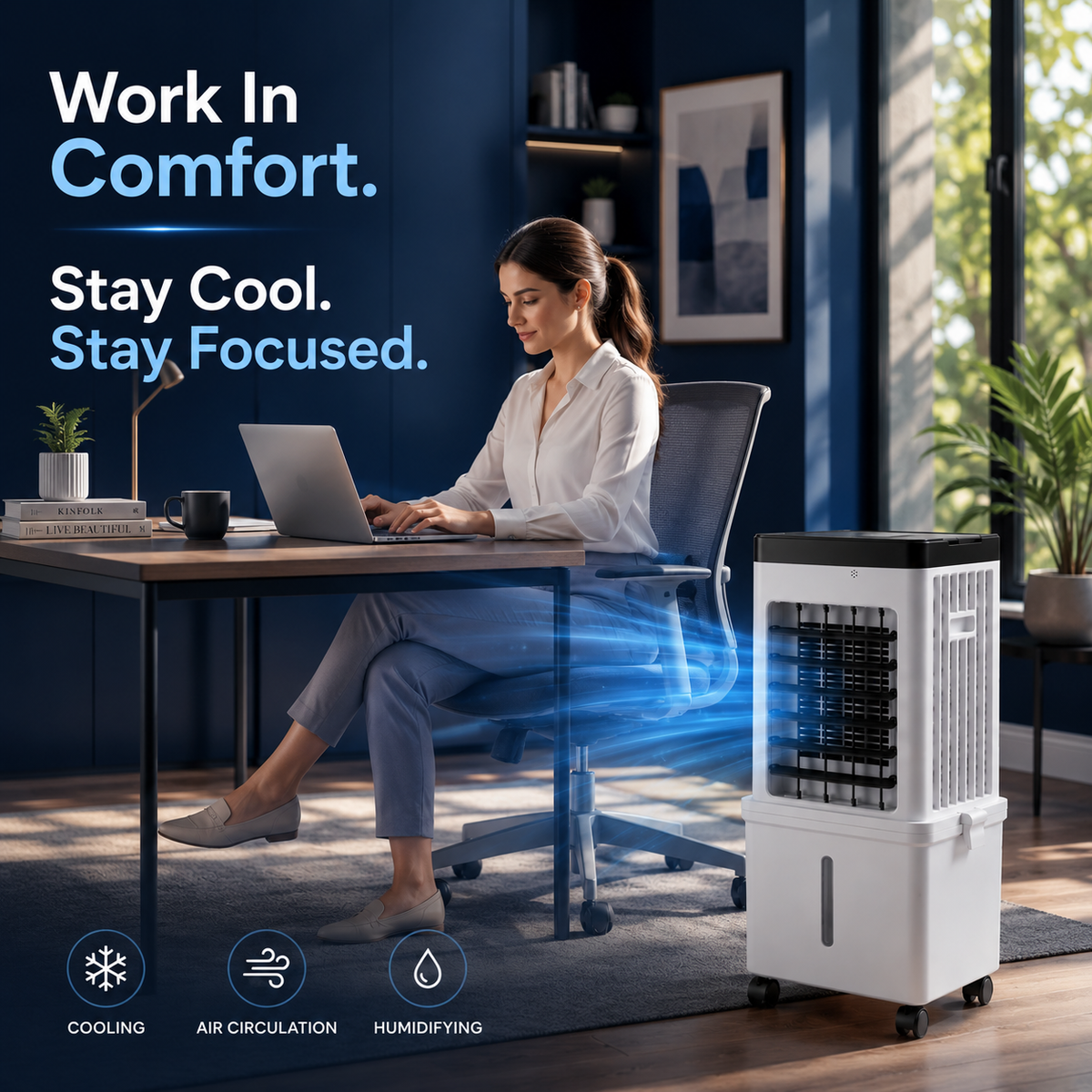 FrostAir – Refroidisseur d'air portable 3-en-1, humidificateur