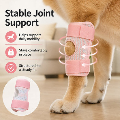 Ortekor Dog Knee Support Brace for Front & Rear Legs - Adjustable Joint Support Sleeve for Senior Dogs, Active Dogs & Everyday Mobility Assistance