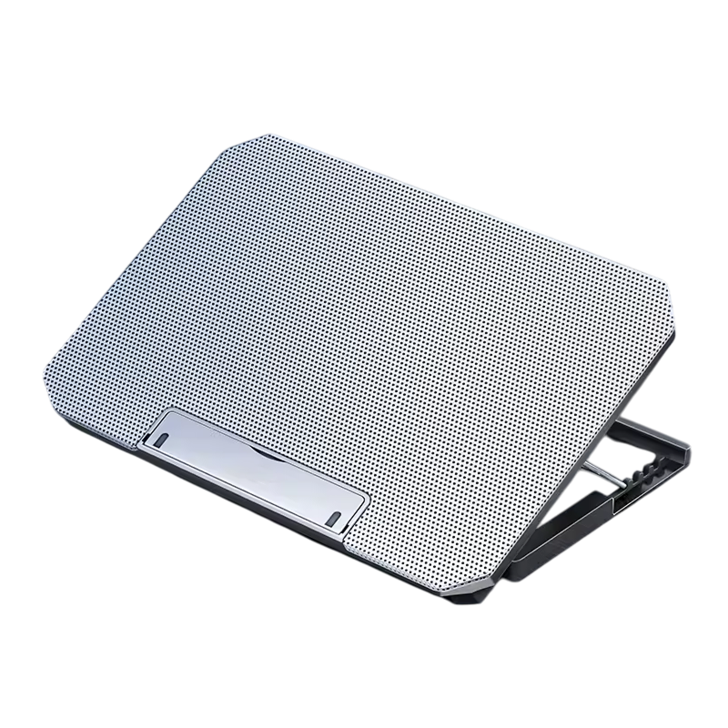 Dual-Fan Notebook Cooling Stand with Adjustable Height & USB Ports for 12-17 Inch Laptops